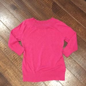 Pink Gap 3/4 Sleeve Sweater